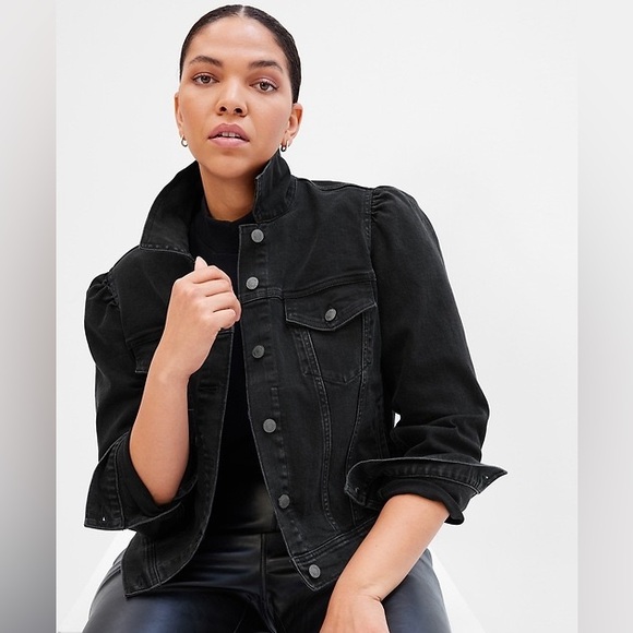 GAP Puff Sleeve Denim Jacket - Picture 5 of 7